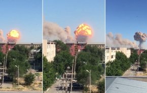 انفجار در یکی از پایگاه‌های نظامی قزاقستان