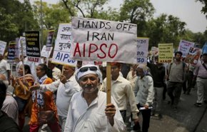 تظاهرات مردم هند علیه سیاست‌های ضد ایرانی آمریکا