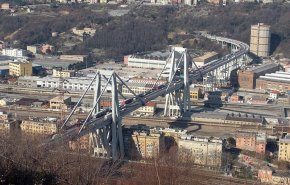 انهدام پل بزرگ جنووا در ایتالیا