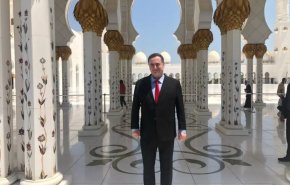 وزیر خارجه صهیونیست ها به امارات سفر کرد +عکس 