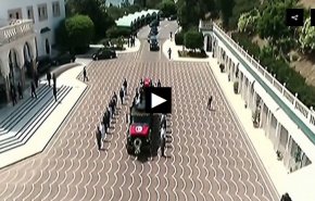 مراسم تشییع رئیس جمهور فقید تونس + ویدیو