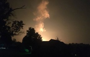 انفجار خط لوله گاز در آمریکا یک کشته برجای گذاشت+فیلم