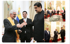 مادورو يمنح سفير إيران وساما رفيعا