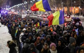 تظاهرة كبيرة ضد الحكومة في بوخارست 