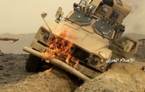 نیروهای یمنی سه خودروی مزدوران آل سعود را منهدم کردند