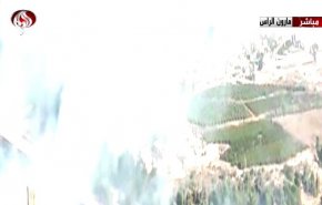 بالفيديو: جيش الاحتلال يمطر مارون الراس بقذائف فوسفورية