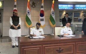 هند و کره جنوبی معاهده همکاری نظامی امضا کردند
