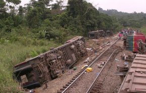 خروج قطار از ریل در کنگو، ۵۰ کشته بر جا گذاشت