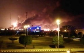  تصاویر جدید از آتش سوزی در کارخانه های شرکت نفتی آرامکو بر اثر حمله پهپادی