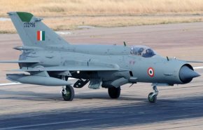 جنگنده میگ 21 نیروی هوایی هند سقوط کرد