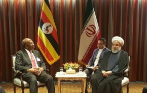  الرئيس روحاني يستقبل رئيس الوزراء الاوغندي