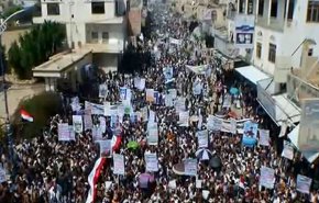 آغاز تظاهرات گسترده مردم صعده در حمایت عملیات «نصرمن‌الله»