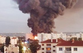 آتش‌سوزی مهیب در شرق فرانسه + فیلم