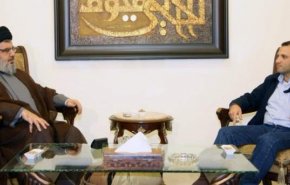 دبیرکل حزب الله لبنان با «جبران باسیل» دیدار کرد