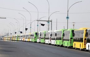 ايفاد 100 حافلة ايرانية الى العراق عبر منفذ شلمجة