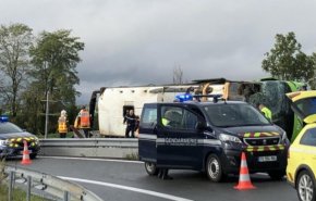33 جريحا جراء حادث سير لحافلة بين باريس ولندن