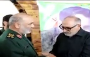 سرلشکر سلامی در منزل شهید امنیت «مرتضی ابراهیمی» + فیلم