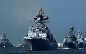 آغاز رزمایش مشترک روسیه و سوریه در دریای مدیترانه + فیلم