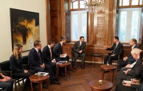 اعضای مجلس دومای روسیه با بشار اسد دیدار کردند
