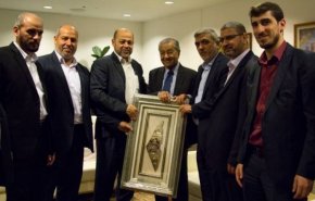 دیدار هیئتی از رهبران حماس با ماهاتیر محمد در مالزی