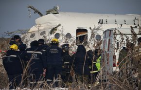 ايران تعزي كازاخستان بضحايا تحطم الطائرة
