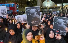 (بالصور).. مظاهرات في لندن لإدانة إغتيال الشهيد قاسم سليماني