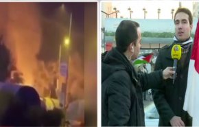 بالفيديو.. فرحة الشعب الايراني بعد الهجمات على القواعد الامريكية
