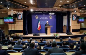 الرئيس روحاني: قوتنا تتمثل بالحضور الشعبي