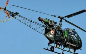 سقوط یک بالگرد هندی در کشمیر