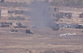 مشاهد جديدة للحظة اقتحام القوات اليمنية مواقع المرتزقة  بجبل صلب 
