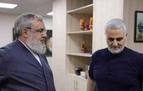 لاول مرة .. الحاج قاسم بعيون السيد حسن نصر الله