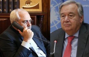 گفتگوی تلفنی ظریف و دبیر کل سازمان ملل درباره آخرین وضعیت افغانستان 