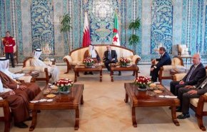 امیر قطر با رئیس‌جمهور الجزائر دیدار کرد