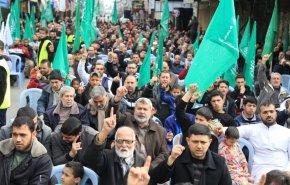 علماء غزة يشاركون في مسير ضد صفقة ترامب
