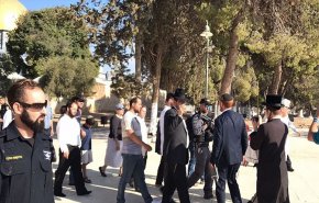 عشرات الاسرائيليين يدنسون باحات المسجد الأقصى