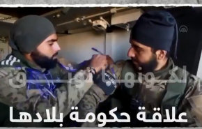 بالفيديو..'شعار داعش' على سواعد المسلحين داخل المدرعات التركية