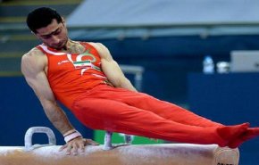 لاعب المنتخب الوطني الإيراني للجمباز يتاهل إلی نهائي کأس العالم في باكو 