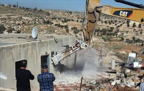 تخریب منازل فلسطینیان در کرانه باختری توسط اشغالگران