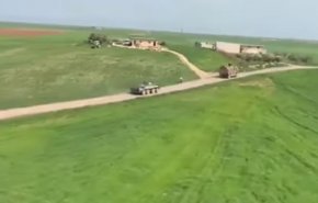 شاهد: لقطات جوية لدورية روسية على الحدود السورية