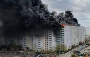 انفجار و آتش‎سوزی مهیب ساختمانی در برلین آلمان + فیلم