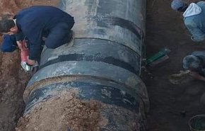 ورش الصيانة السورية تعيد خط نقل المياه للحسكة الى العمل