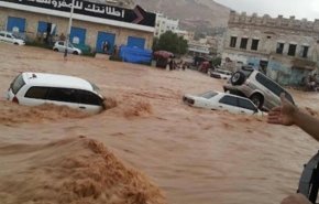 خسارت سنگین سیل در شهر عدن و درخواست کمک دولت 'هادی'