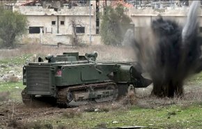 ارتش سوریه دو استان دمشق و درعا را مین‌روبی کرد