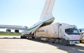 الجزائر ترسل 154 طنا من المساعدات الإنسانية 