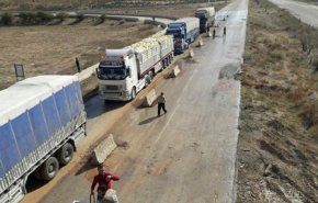 سوريا.. شاحنات تجارية برفقة قوات روسية تدخل طريق M4