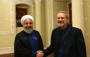 الرئیس روحاني یشید بادارة لاریجاني الجیدة لمجلس الشوری الاسلامي