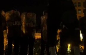 فیلم |  تخریب گسترده در اطراف کاخ سفید پس از تظاهرات دیشب