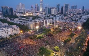 تظاهرات گسترده در تل‌آویو علیه طرح اشغال کرانه باختری