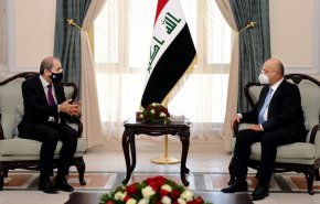 دیدار و گفت‌وگوی رئیس‌جمهور عراق و وزیر خارجه اردن درباره اوضاع منطقه