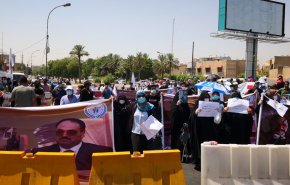 تظاهرة منددة باطلاق سراح العيساوي وسط بغداد..صور